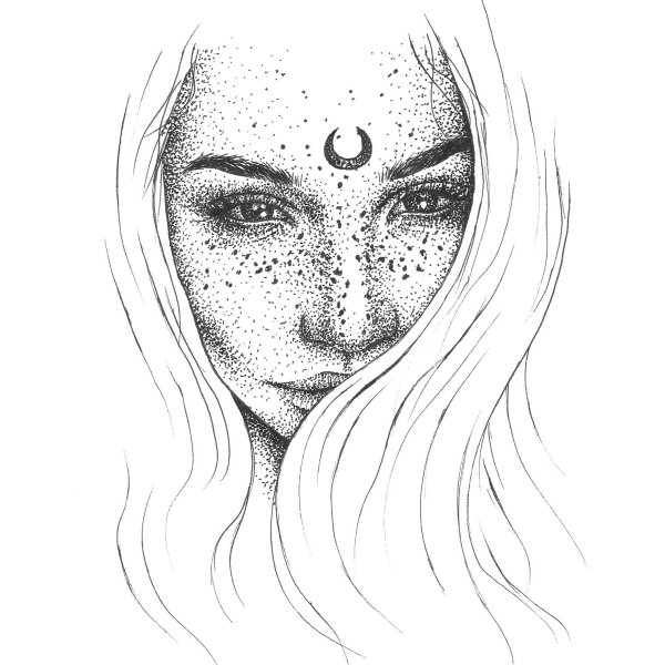 Рисунок девушки карандашом