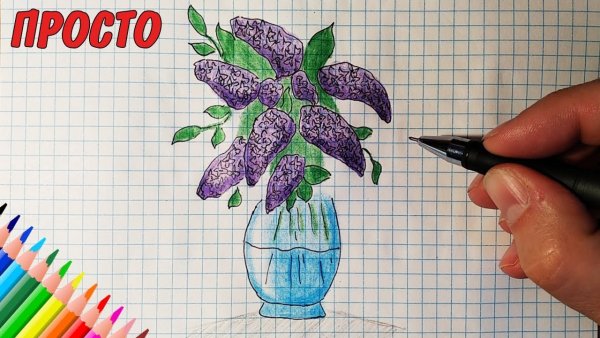 Несложные рисунки цветными ручками