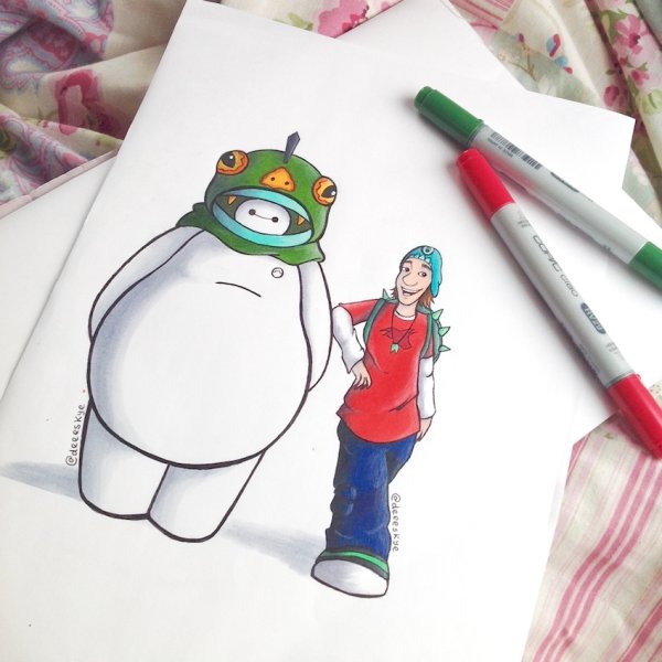 Рисунки Беймакс Дисней