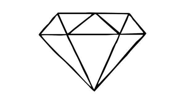 Бриллиант карандашом