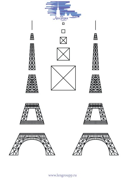 Эльфивая башня 3д ручкой