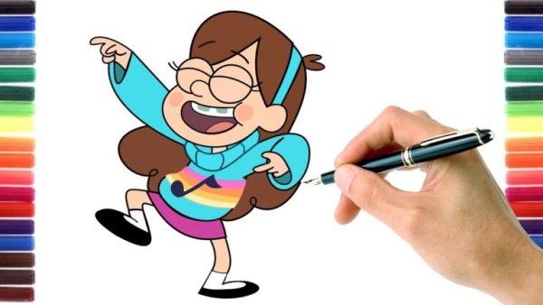 Рисунки фломастерами легко мейбал