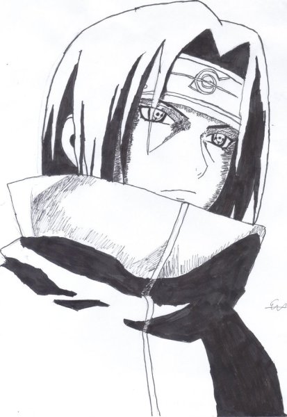 Итачи Учиха для срисовки