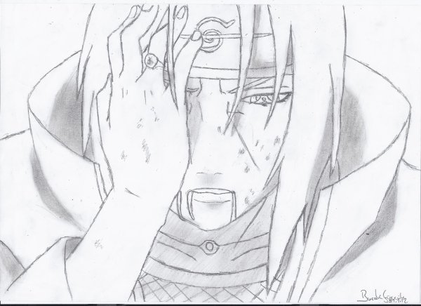 Смерть Итачи для срисовки