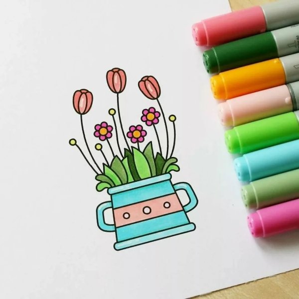 Маленькие рисунки фломастерами