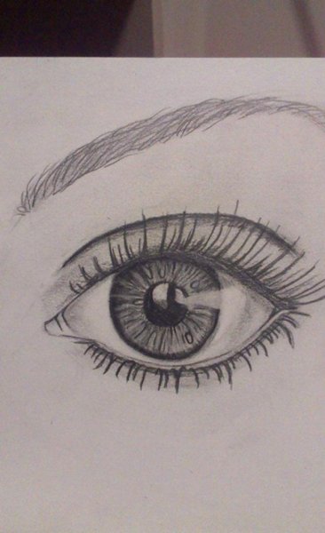 Глаз ручкой легко
