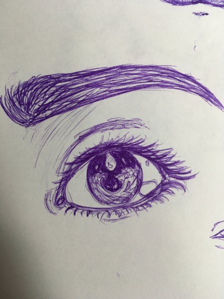 Глаз рисунок ручкой