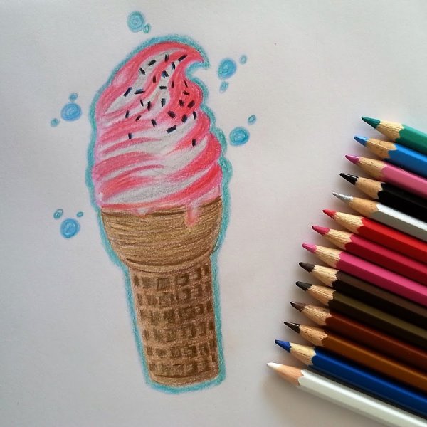 Рисунок для мамы маркерами