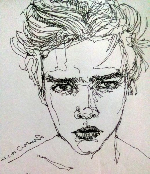 Портрет в стиле скетч