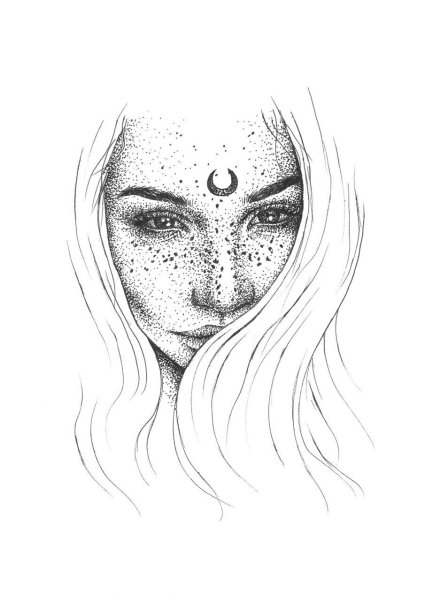 Рисунок девушки карандашом