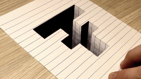 Оптические иллюзии ручкой