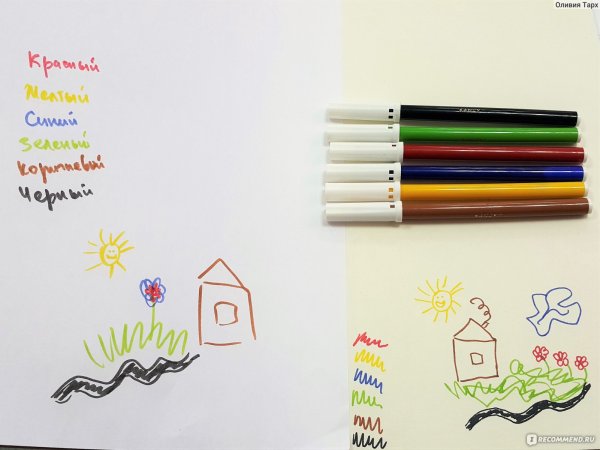 Лёгкие рисунки из фломастеров