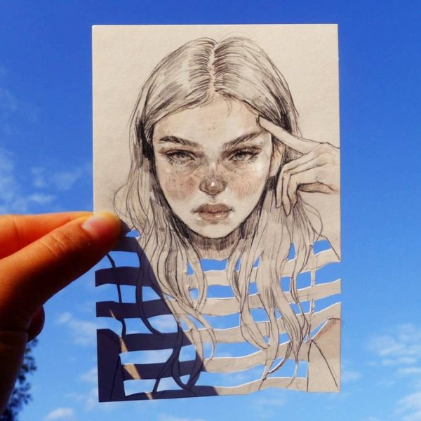 Лёгкий портрет в скетчбук