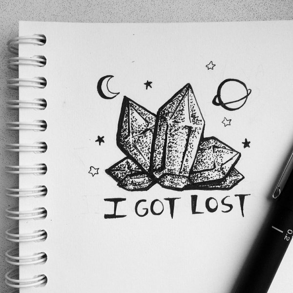 Рисунки чёрной ручкой для срисовки