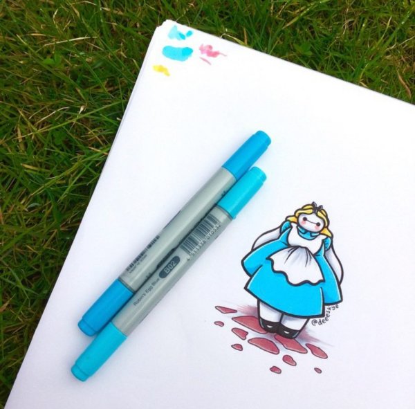 Идеи для рисования легкие для начинающих фломастером