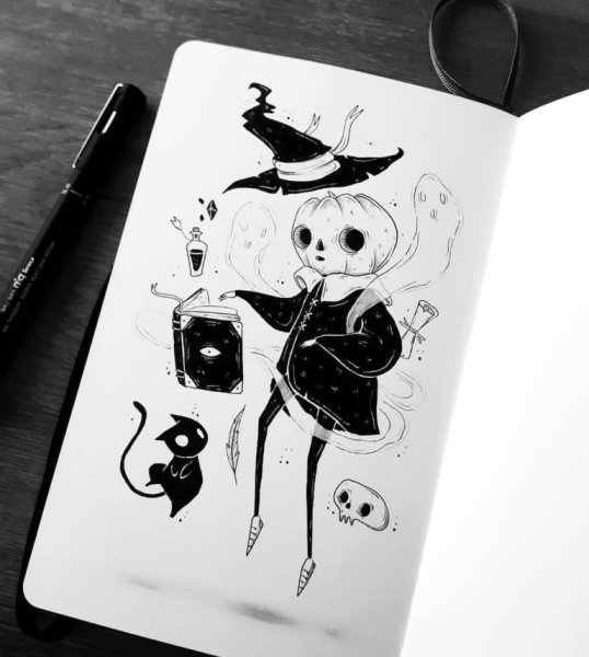 Страшные рисунки в скеч бук