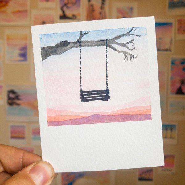 Рисунки в стиле полароид