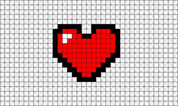 Рисунки по клеточкам маленькие любовь