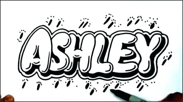 Граффити рисунки на бумаге маркером