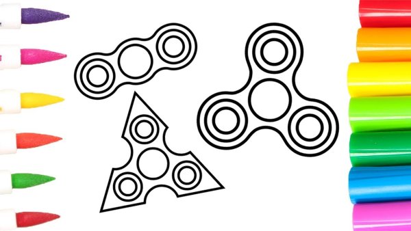 Спиннер раскраска