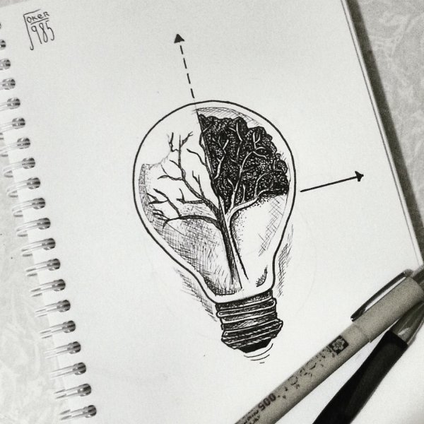 Рисунки для скетчбука ручкой