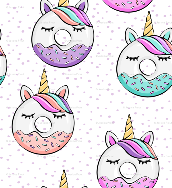 Раскраски пончики Единорожки