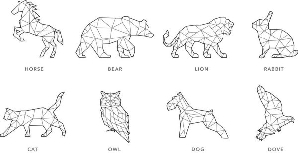 Геометрические формы животных