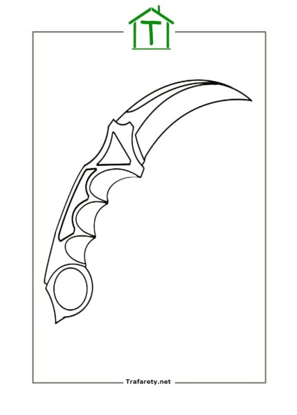 Керамбит нож стандофф 2 рисунок