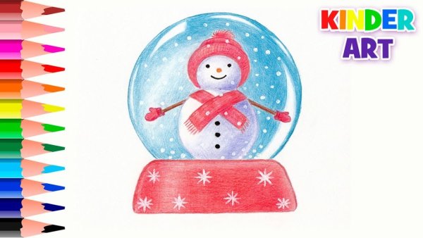 Новогодние скетчи маркерами