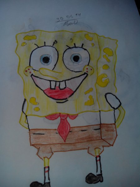 Губка Боб для срисовки