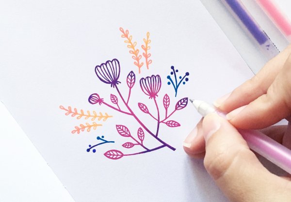 Рисование фломастерами и карандашами