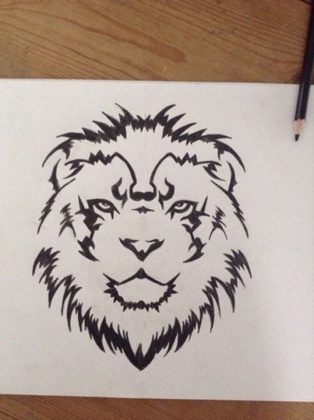 Татуировки на листе бумаги