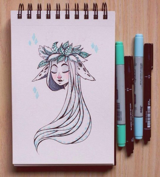 Рисунки для скетчбука маркерами легкие