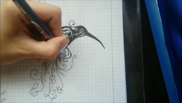 Красивые рисунки гелевой ручкой для новичков