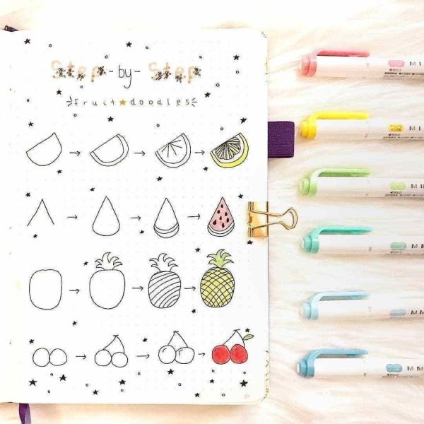 Пончик в скетчбук