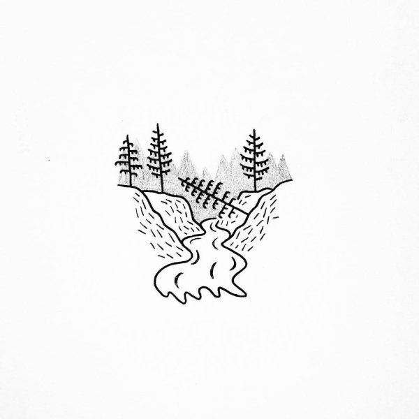 Эскизы Минимализм природа