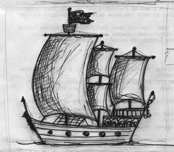 Титаник рисование