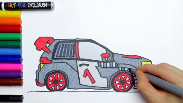 Машина фломастером