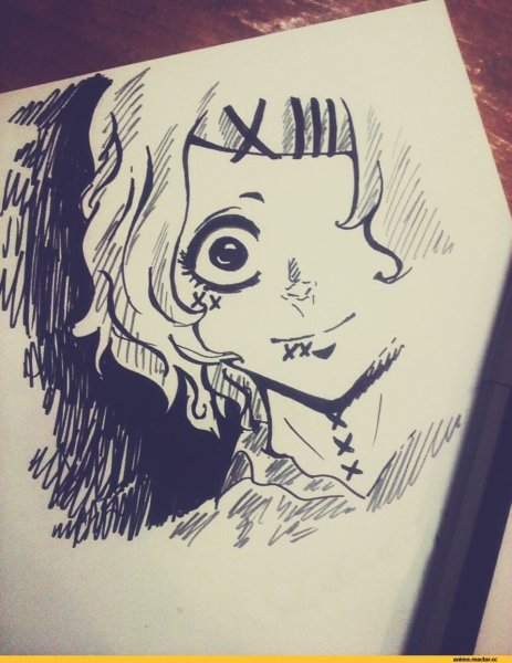 Аниме рисунки ручкой