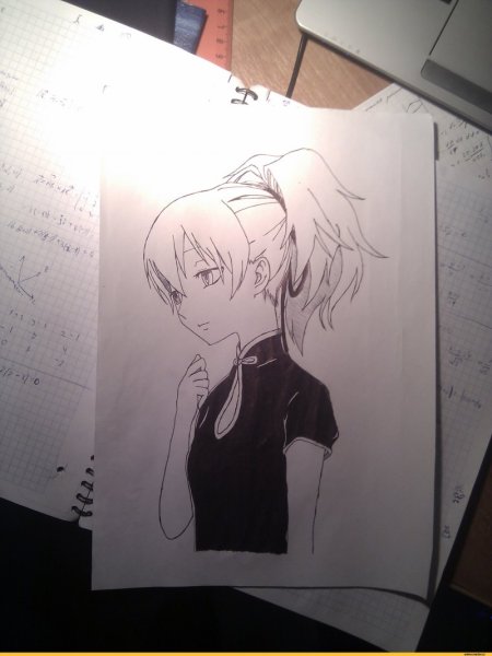 Аниме рисунки ручкой легкие