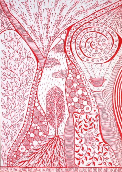 Рисование гелевыми ручками