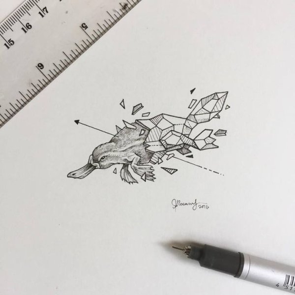 Kerby Rosanes геометрические животные тату