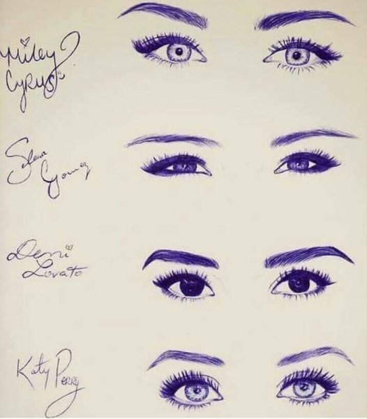 Глаз рисовка ручкой