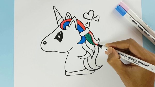 Рисование для начинающих Единорог
