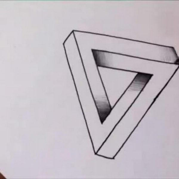 Иллюзии карандашом простые