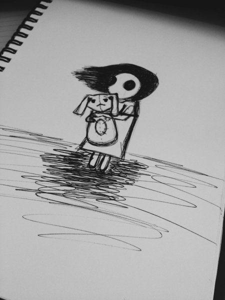 Рисунки для срисовки грустные