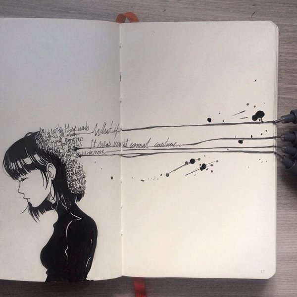 Грустные идеи для рисования