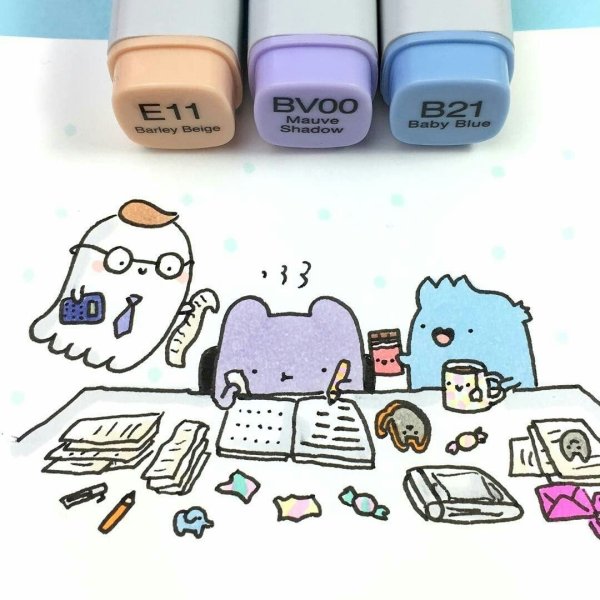 Рисунки для срисовки фломастерами легкие милые