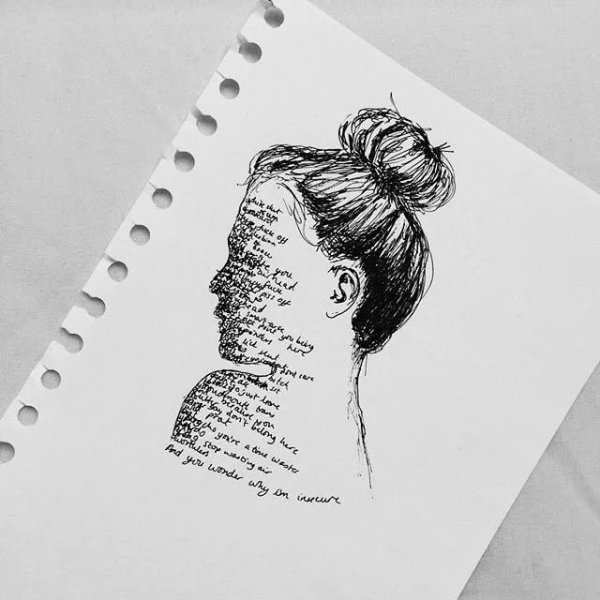 Рисунки Эстетика легкие для скетчбука