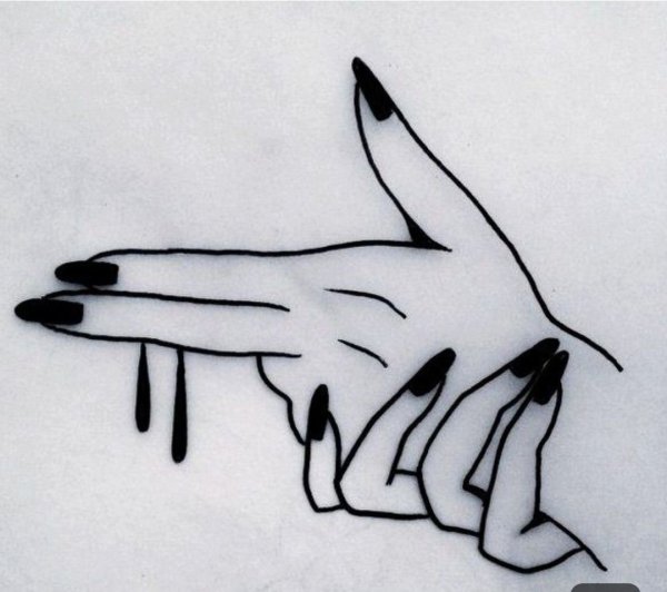 Рисунки для срисовки руки